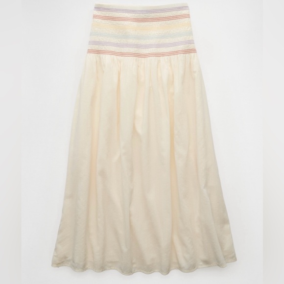 🆕 American Eagle Pride| High Waisted| Smocked| Midi Skirt 🌈 - Picture 5 of 13